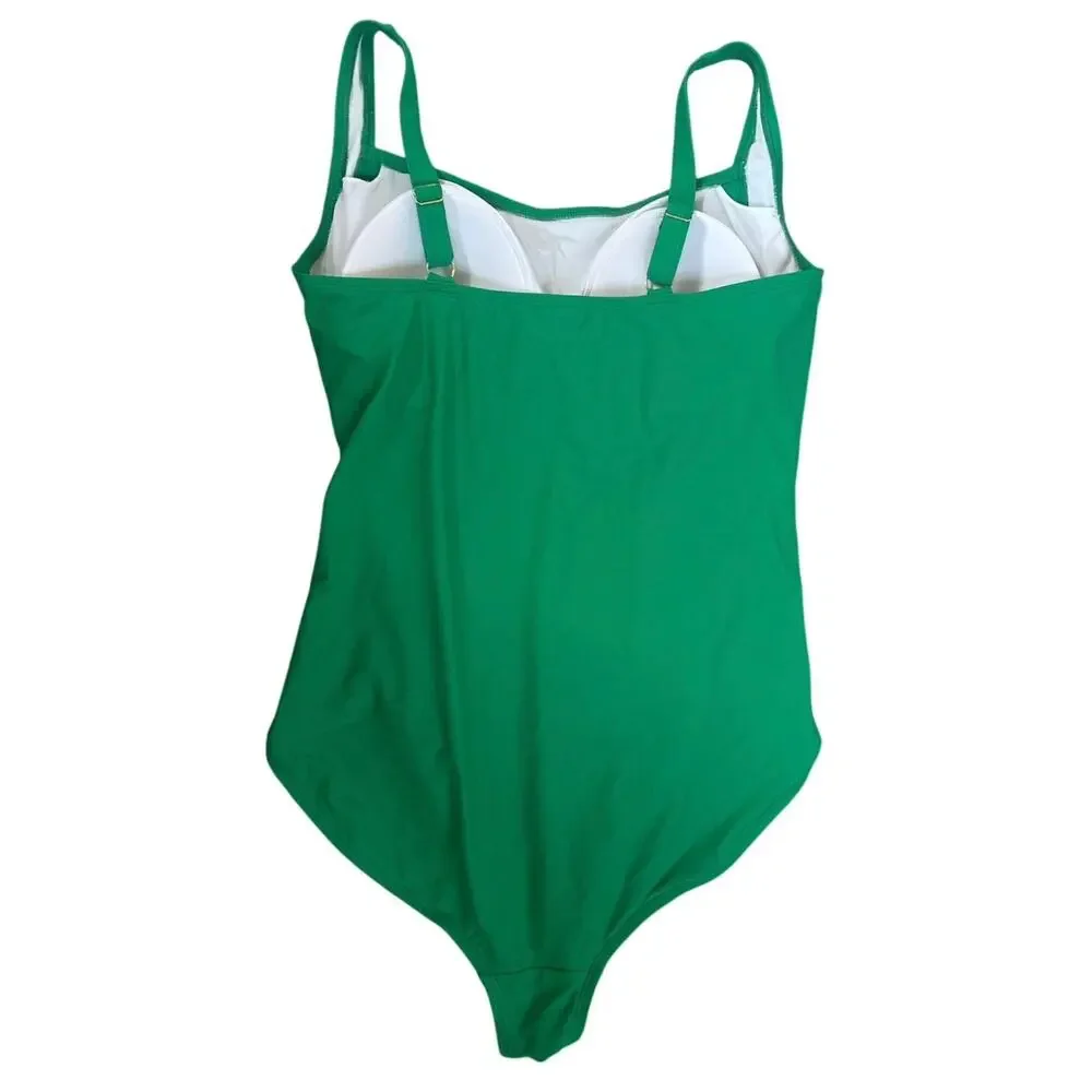 New Hilor One Piece Green Swimsuit Plus Size 18